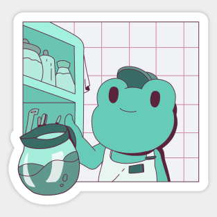 Coffee frog Sticker